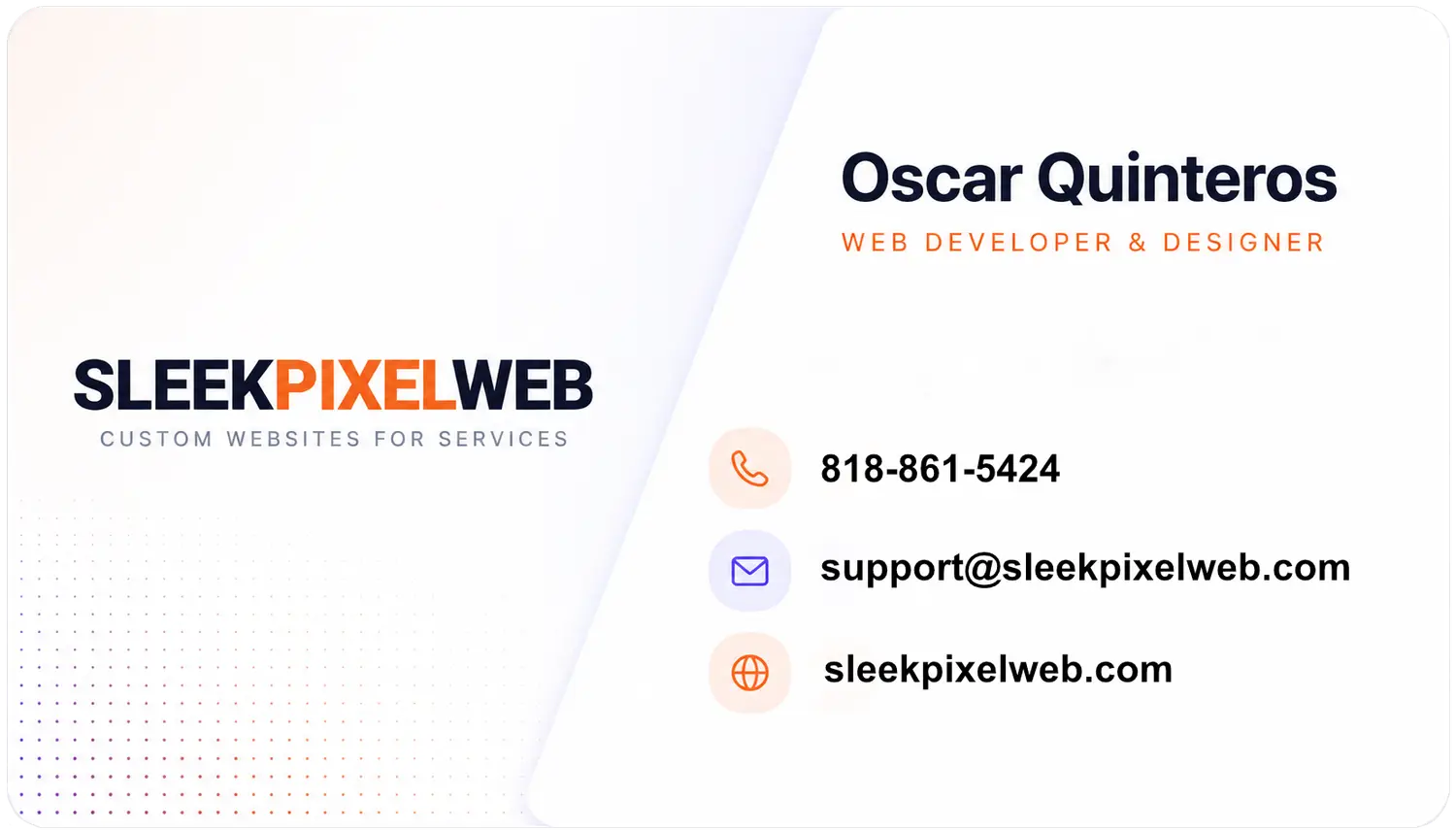 SleekPixelWeb Business Card