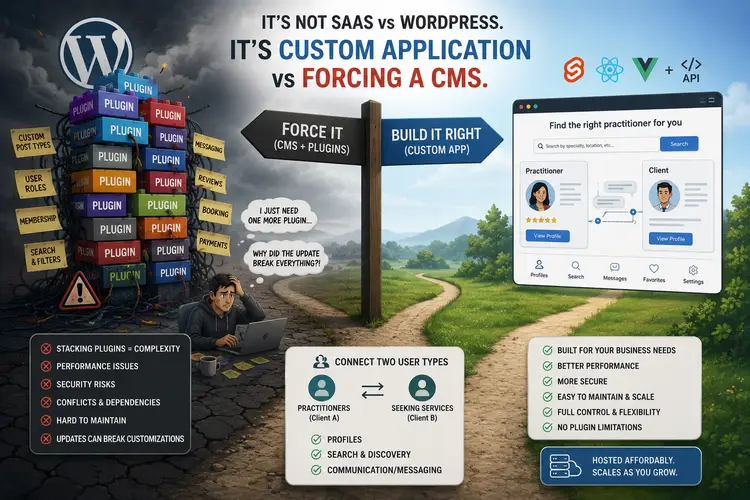 Should You Build Your SaaS with WordPress or a Custom Website?